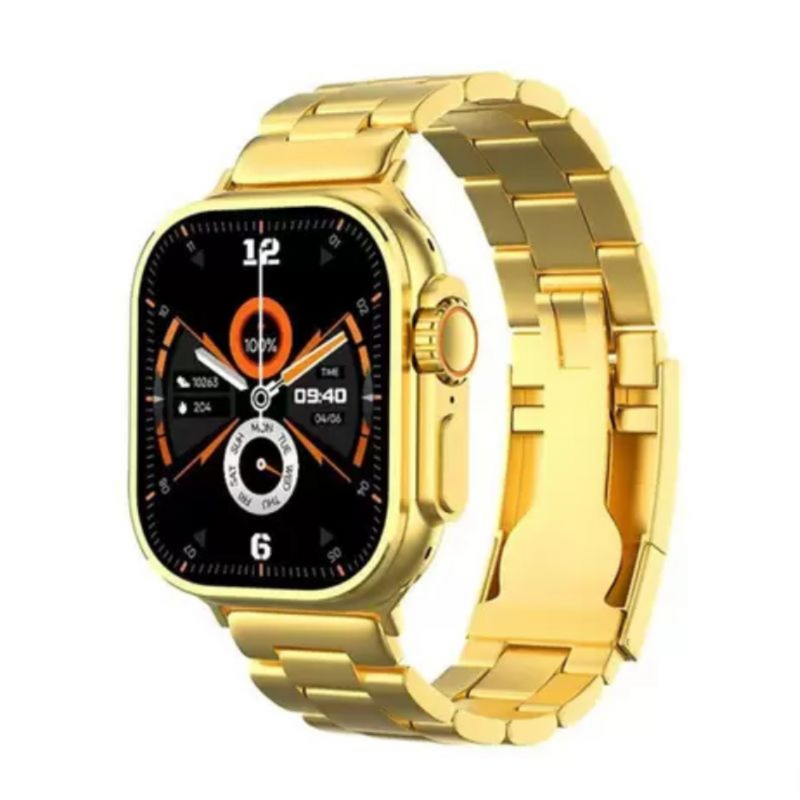 Smartwatch Ultra 9 Mini Gold 24k Dourado Versão Gold Série 9