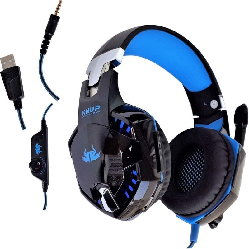 Headset Gamer Led com Microfone